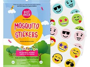BuzzPatch Mosquito Patch Stickers for Kids (60 Pack) - The Original All Natural
