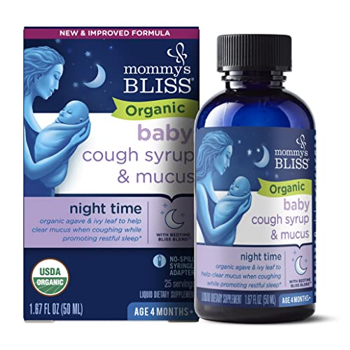 Mommy's Bliss Organic Baby Cough Syrup & Mucus Night Time Mommy's Bliss Organic Baby Cough Syrup & Mucus Night Time
